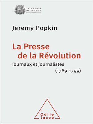 cover image of La Presse de la Révolution